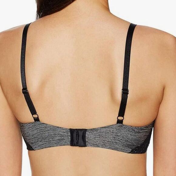 Heidi Klum Intimates Women's Marl with Lace Full Coverage Grey Marl Size 32C - Picture 2 of 2